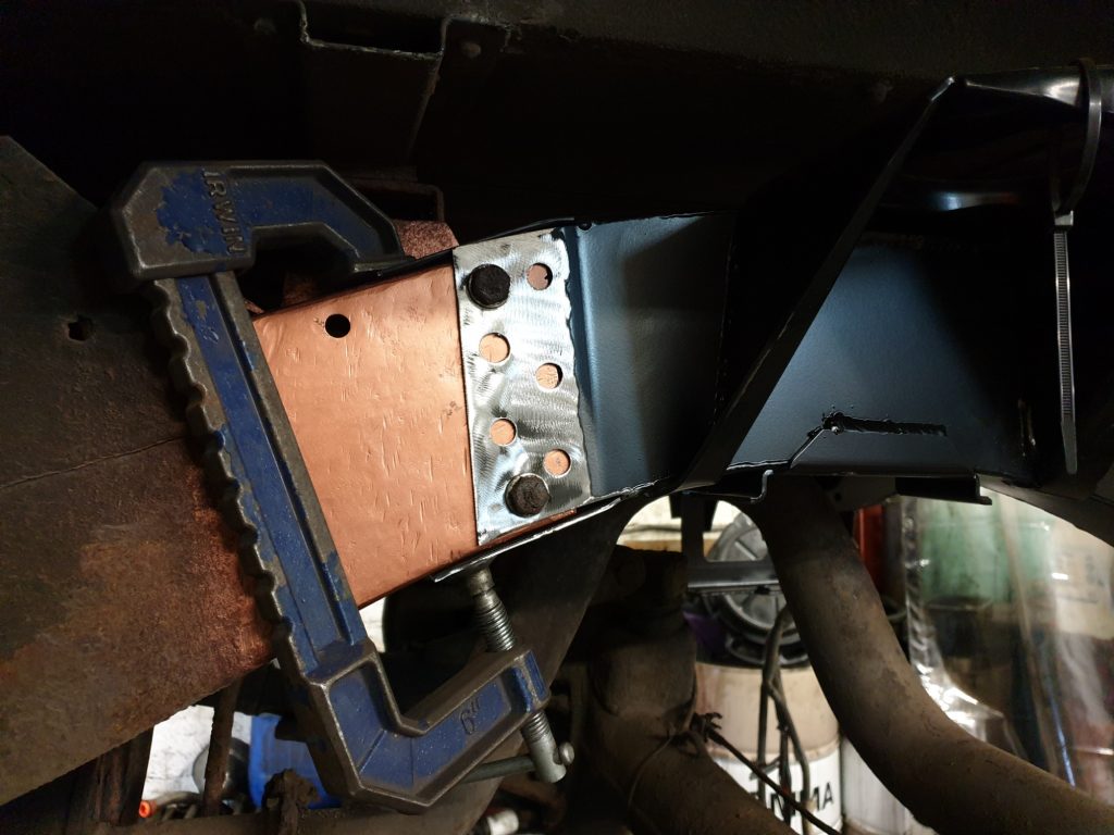 Defender rear chassis repair